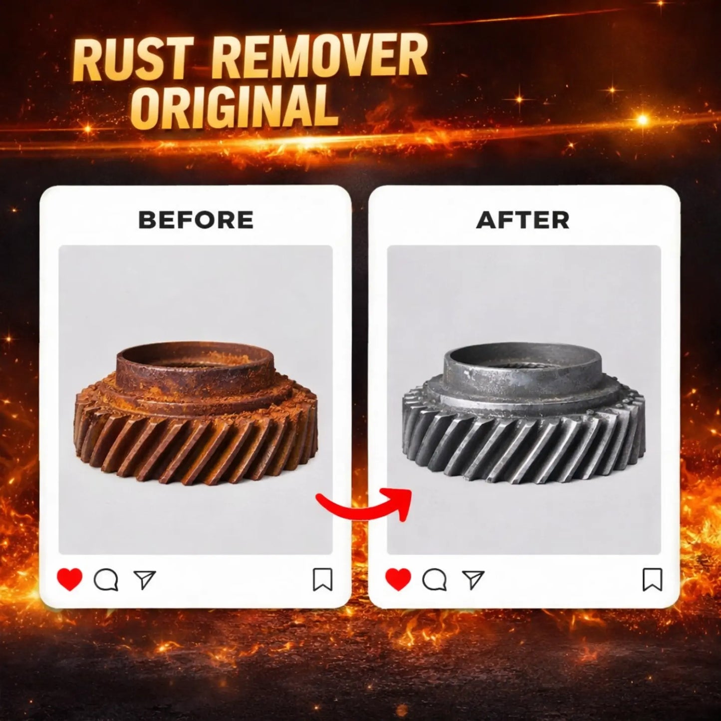 Multi-functional Quick-acting Rust Removal Spray