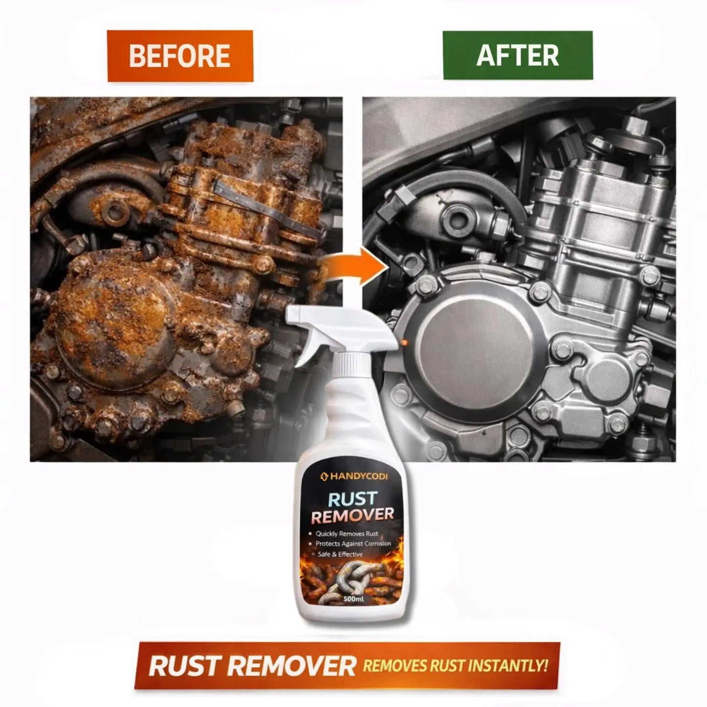 Multi-functional Quick-acting Rust Removal Spray